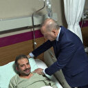 Cumhurbaşkanı Erdoğan'dan hastanedeki depremzedelere ziyaret