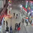 Deprem anında yıkılan binalar güvenlik kamerasında