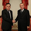 Cumhurbaşkanı Erdoğan, Libya UMH Başkanlık Konseyi Başkanı Serrac'ı kabul etti