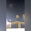 Kuşların Kabe'yi tavaf ettiği anlar kamerada