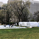 ABD'nin merkezi Central Park'a sahra hastanesi kuruluyor