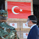 Cumhurbaşkanı Erdoğan'ın talimatıyla gönderilen tıbbi yardım malzemeleri Kuzey Makedonya'ya ulaştı