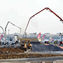 Atatürk Havalimanı'ndaki salgın hastanesinin yapım çalışmaları devam ediyor