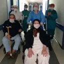 Koronavirüsü yenen 80 ve 81 yaşındaki çift taburcu edildi