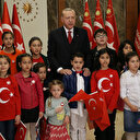 Cumhurbaşkanı Erdoğan Türkiye ile birlikte İstiklal Marşı'nı okudu