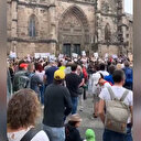 Almanya'da koronavirüs aşısına karşı protesto