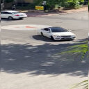 Lüks otomobille caddede defalarca drift yaptı