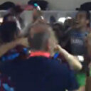 Trabzonsporlu oyuncuların final sevinci