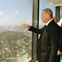 Cumhurbaşkanı Erdoğan yapımı devam eden Çamlıca Kulesi'ni inceledi