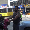 Arnavutköy'de maske cezasına kıyafetini çıkararak tepki gösterdi