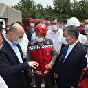 Süleyman Soylu, Fahrettin Koca ve Zehra Zümrüt Selçuk havai fişek fabrikasındaki patlamanın yaşandığı bölgede