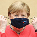 Almanya Başbakanı Merkel eleştiriler üzerine maskeli ilk kez görüntülendi