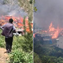 Artvin’in Yusufeli ilçesi Dokumacılar köyü Sahlepçiler mahallesindeki yangın kontrol altına alındı