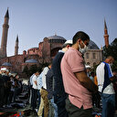 Ayasofya Meydanı'nda akşam namazı kılındı
