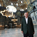 Cumhurbaşkanı Erdoğan'dan Ayasofya Camii sürprizi: İçeriden fotoğrafları paylaştı