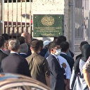 Cumhurbaşkanı Erdoğan, Ayasofya Camisi'nin yeni tabelası önünde