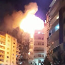 Mangal nedeniyle alev alan çatıda, piknik tüpleri bomba gibi patladı