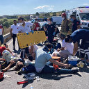 Arnavutköy'de can pazarı: Yaralılar yola savruldu