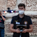 İstiklal Caddesi'nde drone'la denetim