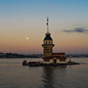 Kız Kulesi'nde kartpostallık gündoğumu