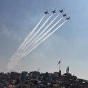 Türk Yıldızları TEKNOFEST için Gaziantep semalarında