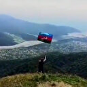 Magadiz'de Azerbaycan bayrağı dalgalandı