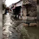 Sığacık'ta deniz taşması sonucu boğulan yaşlı kadının son görüntüleri