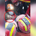Elif bebeğin 65'inci saatte enkaz altından çıkarılma anı kamerada