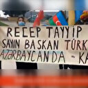 Azerbaycan halkından 'Rus Barış Gücü' karşıtı protesto: Rusya git, Türkiye kal!