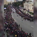 Azerbaycan'da tarihi gün: Coşkulu kalabalık sokakları bayram yerine çevirdi