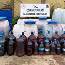 Edirne'de 4 bin 950 litre sahte içki ele geçirildi