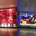 İBB binasındaki 15 Temmuz Şehitleri köşesi yeni yıl kutlama panosuna çevrildi