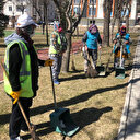 Sincan Belediyesi'nin kadın çalışanları Sincan'da sokaklara parklara kadın eli değdi