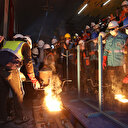 Sabiha Gökçen Havalimanı'na metro bağlantısı için ilk ray kaynağı yapıldı