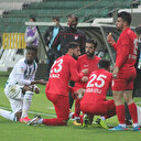 GZT Giresunspor-Keçiörengücü maçında futbolcular oruçlarını açtı