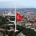 Çamlıca tepesi'ne dev Türk Bayrağı