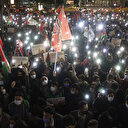 İsrail Başkonsolosluğu önünde Mescid-i Aksa saldırısı bir kez daha protesto edildi