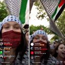 Dünyaca ünlü yıldız Bella Hadid Filistin için New York'ta düzenlenen eyleme katıldı