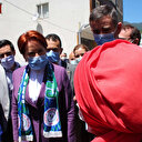 Meral Akşener’e soru sormak isterken susturulan Havva Sevgen: Bana 'yalancısın' diye bağırıp çağırdılar