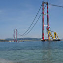 Dünyanın en büyüğü olacak: 1915 Çanakkale Köprüsü kulesine ilk tabliye bloğu sevkiyatı