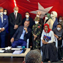 Cumhurbaşkanı Erdoğan evlat nöbetindeki ailelerle buluştu: Annelerin bedduası onları vuracak