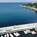 Müsilajsız Caddebostan Sahili havadan görüntülendi: Tertemiz