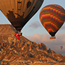 Kapadokya’da balonlar 15 Temmuz için havalandı