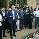 Numan Kurtulmuş Ermenistan'ın saldırılarında ağır kayıplar veren Gence'yi ziyaret etti
