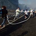 Marmaris’te ekipler ve vatandaşlar omuz omuza mücadele verdi