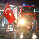 Azerbaycan'dan yola çıkan 54 itfaiye aracı Türkiye'ye giriş yaptı