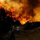 Denizli Kızılcabölük'te yangın alarmı: Alevler metrelerce yükseldi