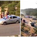 Yangın bölgesinde önlem alınmadığını söyleyen kadını o sırada çekim yapan vatandaş yalanladı