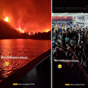 Yunanistan'da yangın kontrol altına alınamıyor: Tamamen yanan ada tahliye ediliyor