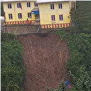 Rize'de heyelan: 6 kişi çay bahçesinde mahsur kaldı​